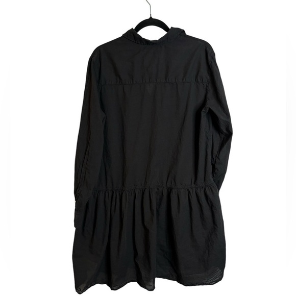 GRAYSON The Changemaker Dress in Black Cotton Shirt Dress Size 3 Medium - Picture 3 of 10